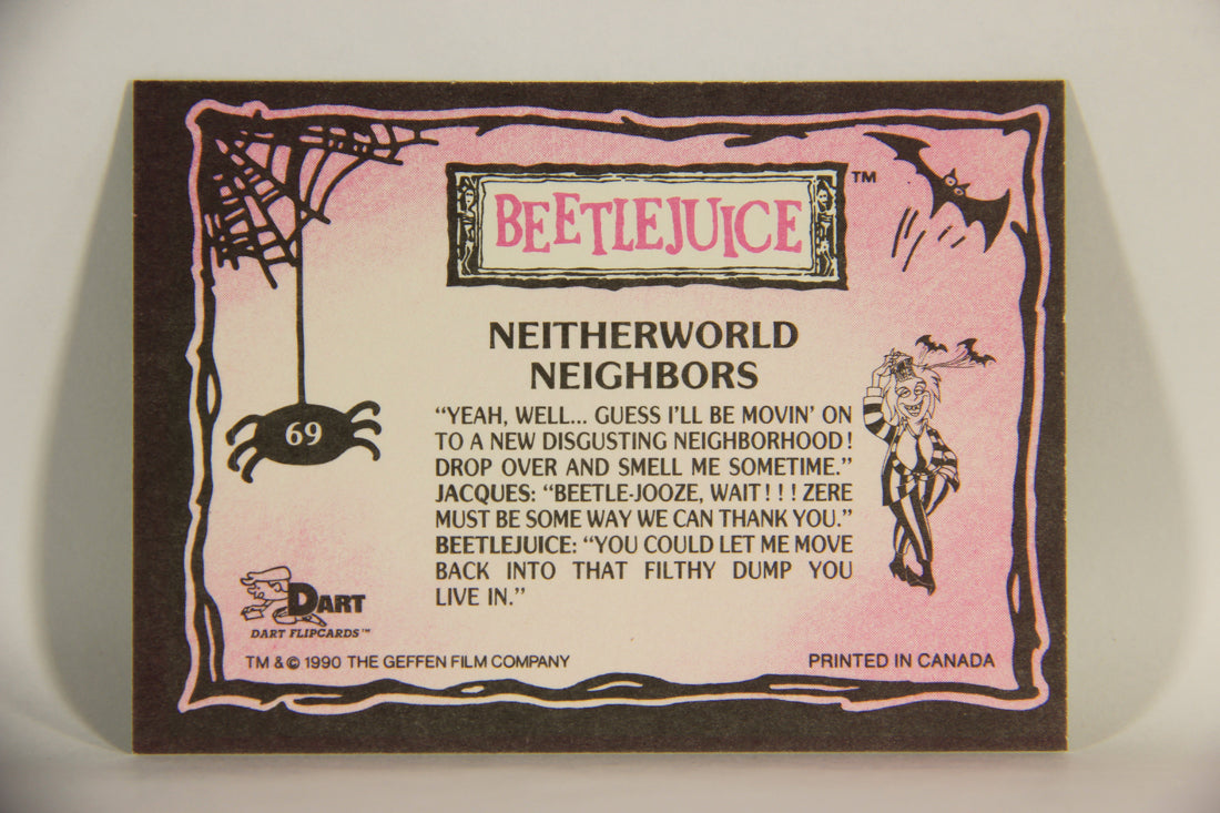 Beetlejuice 1990 Trading Card #69 Neitherworld Neighbors ENG L012176