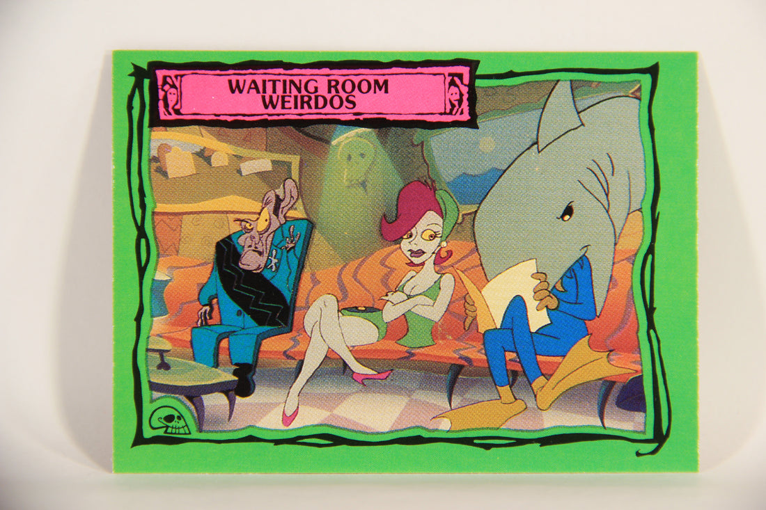 Beetlejuice 1990 Trading Card #74 Waiting Room Weirdos ENG L012181