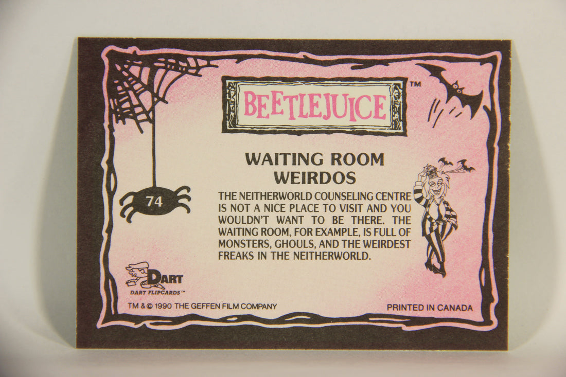 Beetlejuice 1990 Trading Card #74 Waiting Room Weirdos ENG L012181