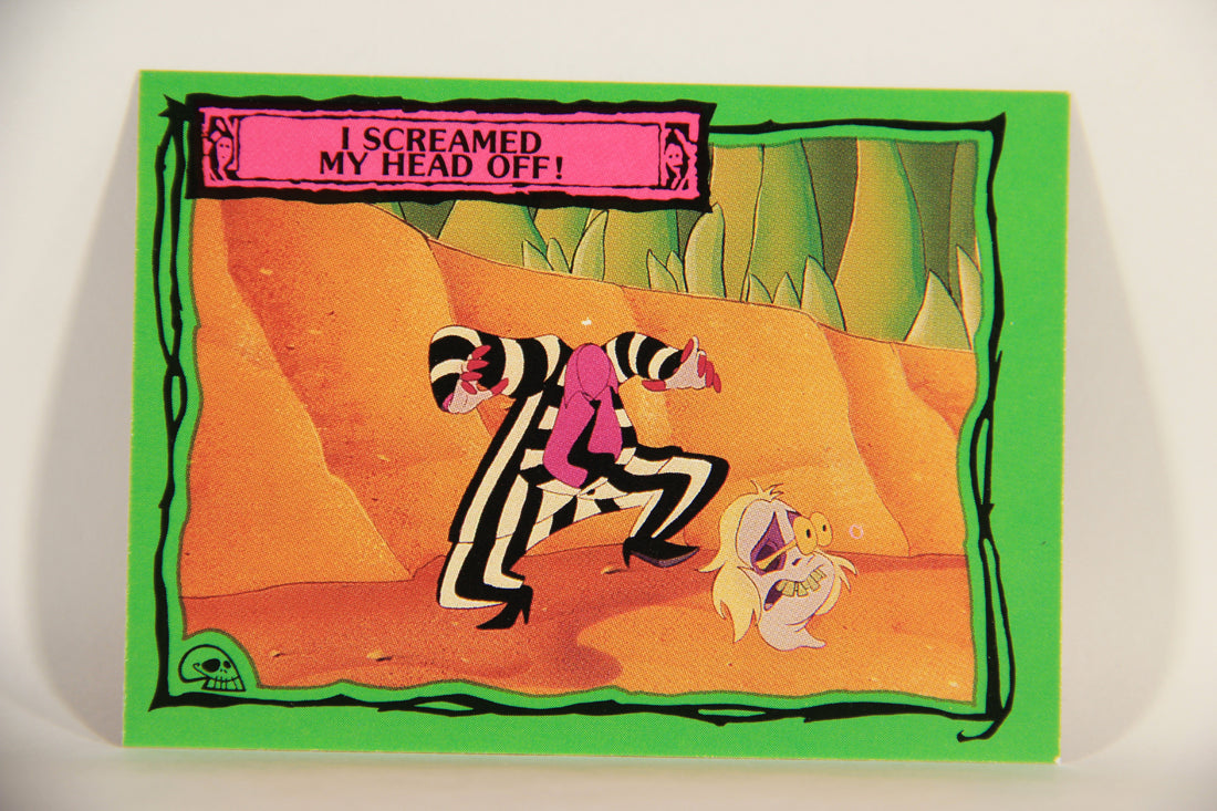 Beetlejuice 1990 Trading Card #79 I Screamed My Head Off ENG L012186