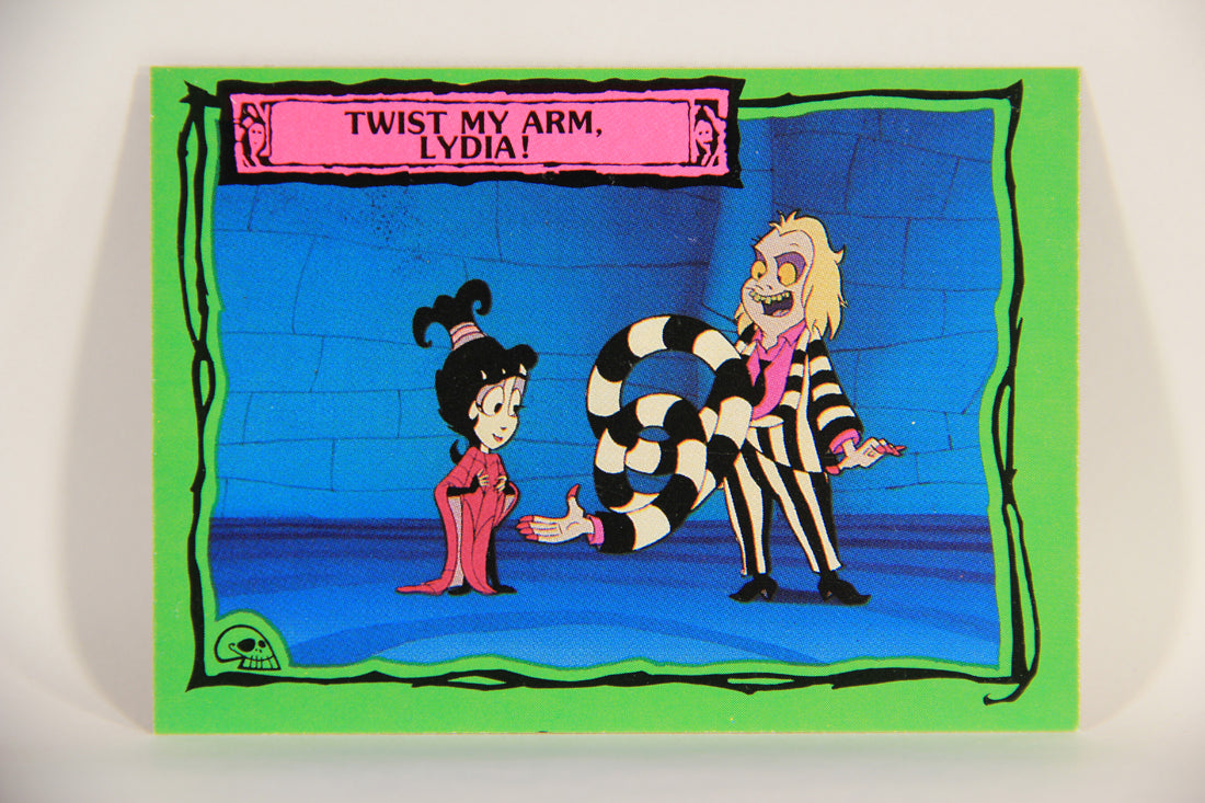 Beetlejuice 1990 Trading Card #82 Twist My Arm Lydia ENG L012189