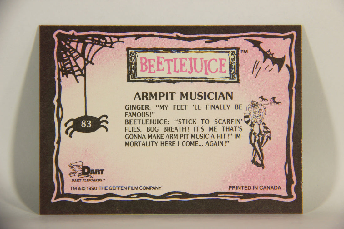 Beetlejuice 1990 Trading Card #83 Armpit Musician ENG L012190