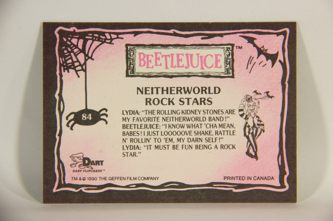 Beetlejuice 1990 Trading Card #84 Neitherworld Rock Stars ENG L012191