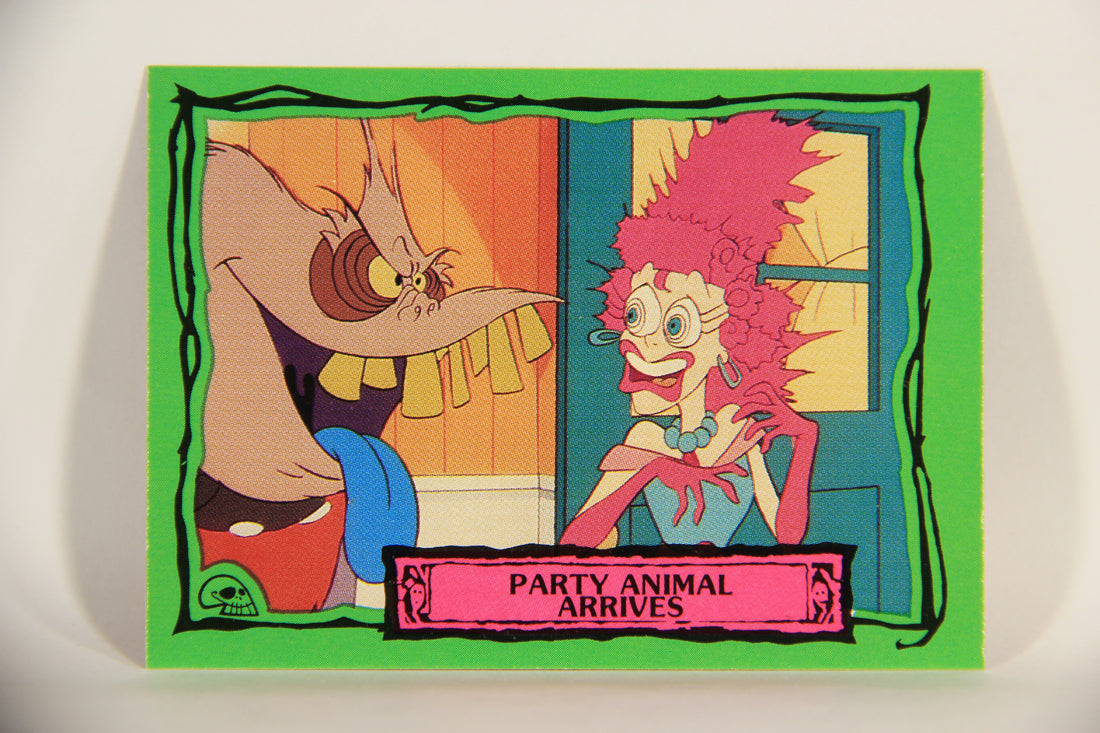 Beetlejuice 1990 Trading Card #86 Party Animal Arrives ENG L012193