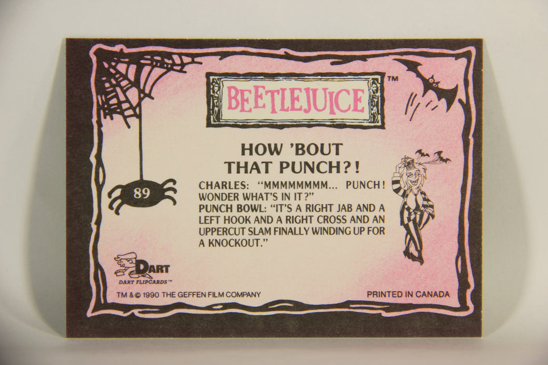 Beetlejuice 1990 Trading Card #89 How 'Bout That Punch ENG L012196