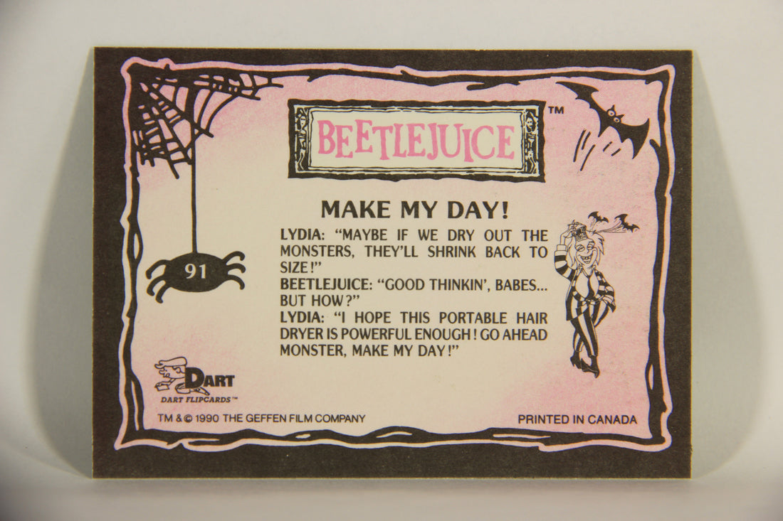 Beetlejuice 1990 Trading Card #91 Make My Day ENG L012198