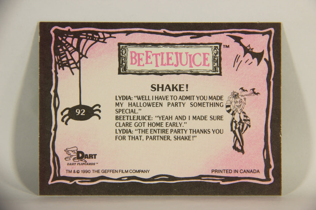 Beetlejuice 1990 Trading Card #92 Shake ENG L012199