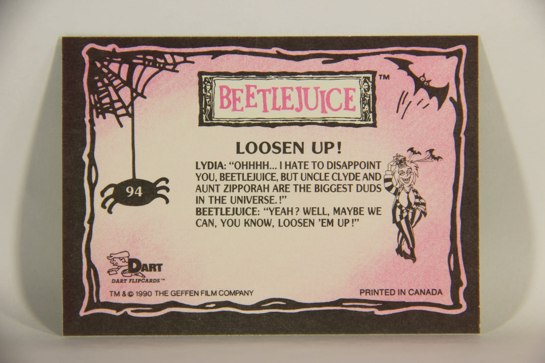 Beetlejuice 1990 Trading Card #94 Loosen Up ENG L012201
