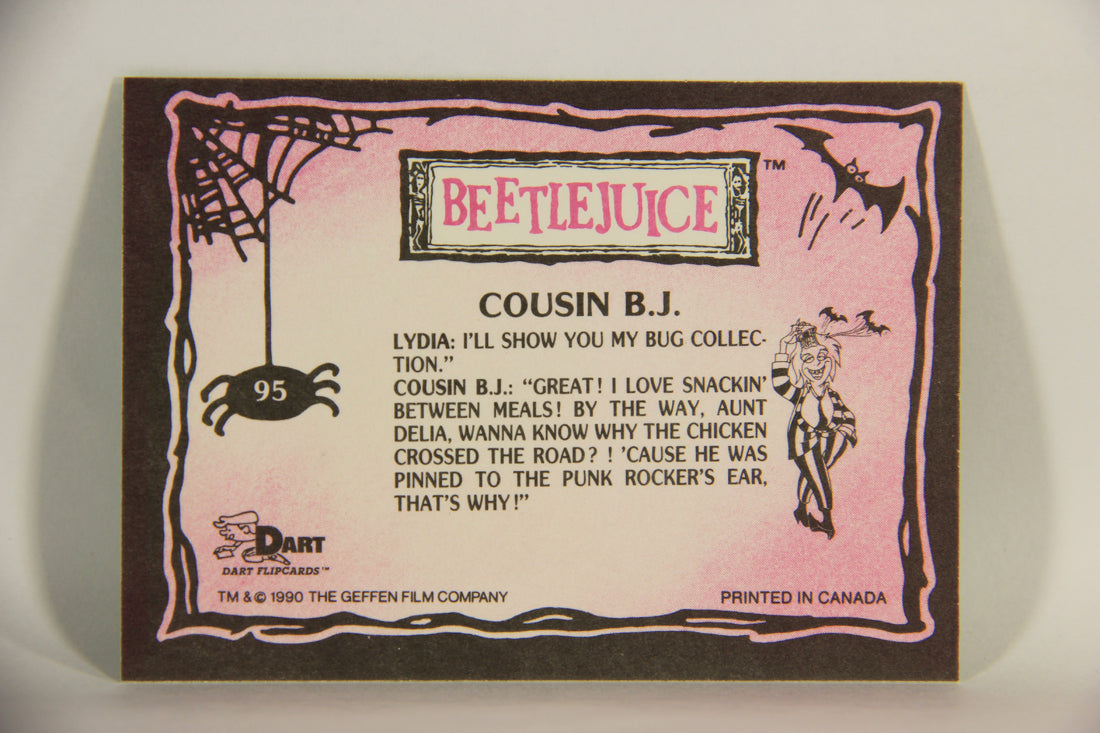 Beetlejuice 1990 Trading Card #95 Cousin B.J. ENG L012202