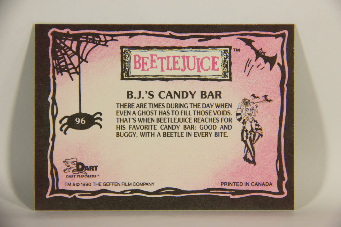 Beetlejuice 1990 Trading Card #96 B.J.'s Candy Bar ENG L012203
