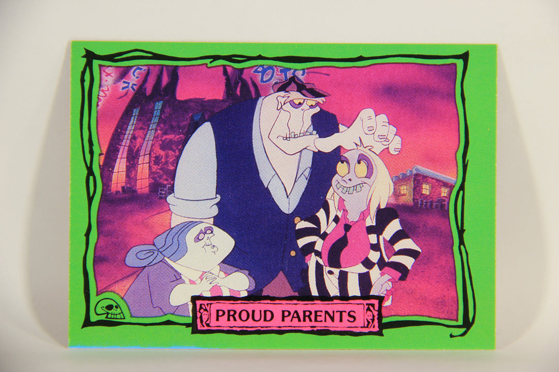 Beetlejuice 1990 Trading Card #99 Proud Parents ENG L012206