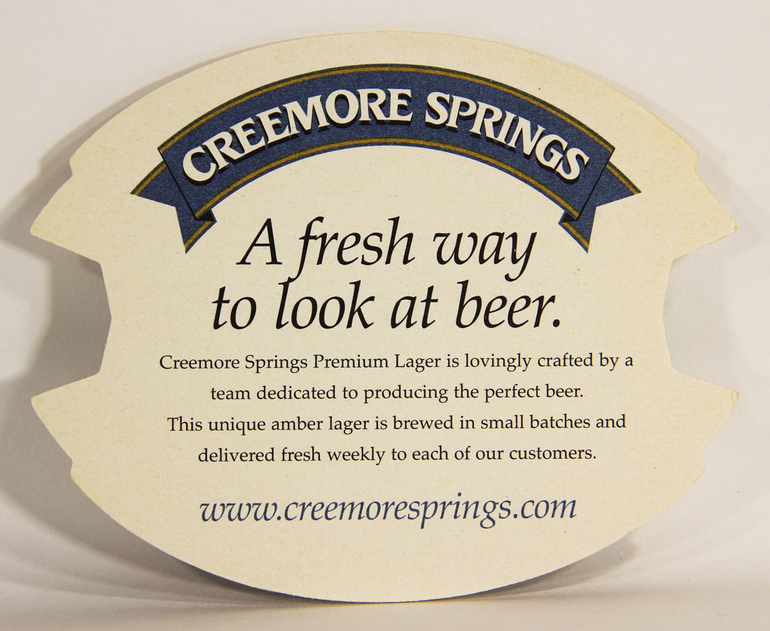 Creemore Springs Premium Lager Beer Coaster Canada Creemore Ontario ENG L012485