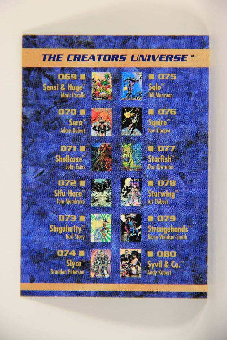 The Creators Universe 1993 Trading Card #CL4 Checklist ENG L012507