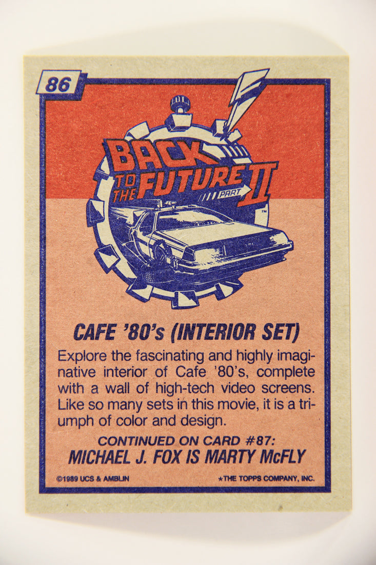 Back To The Future II 1989 Trading Card #86 Cafe '80's Interior Set L012628