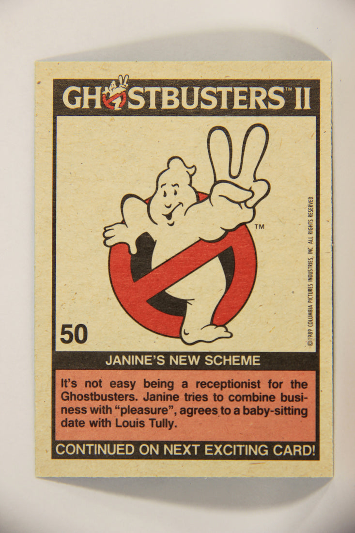 Ghostbusters II 1989 Trading Card #50 Janine's New Scheme L012649
