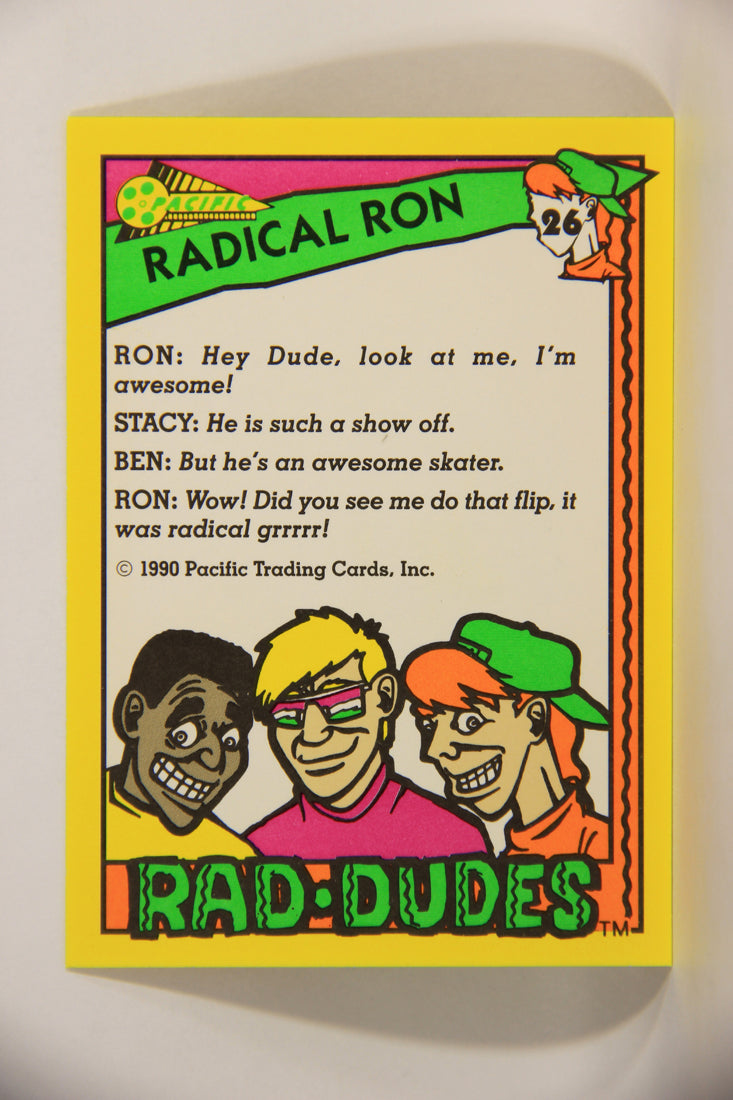 Rad-Dudes 1990 Trading Card #26 Radical Ron L012762