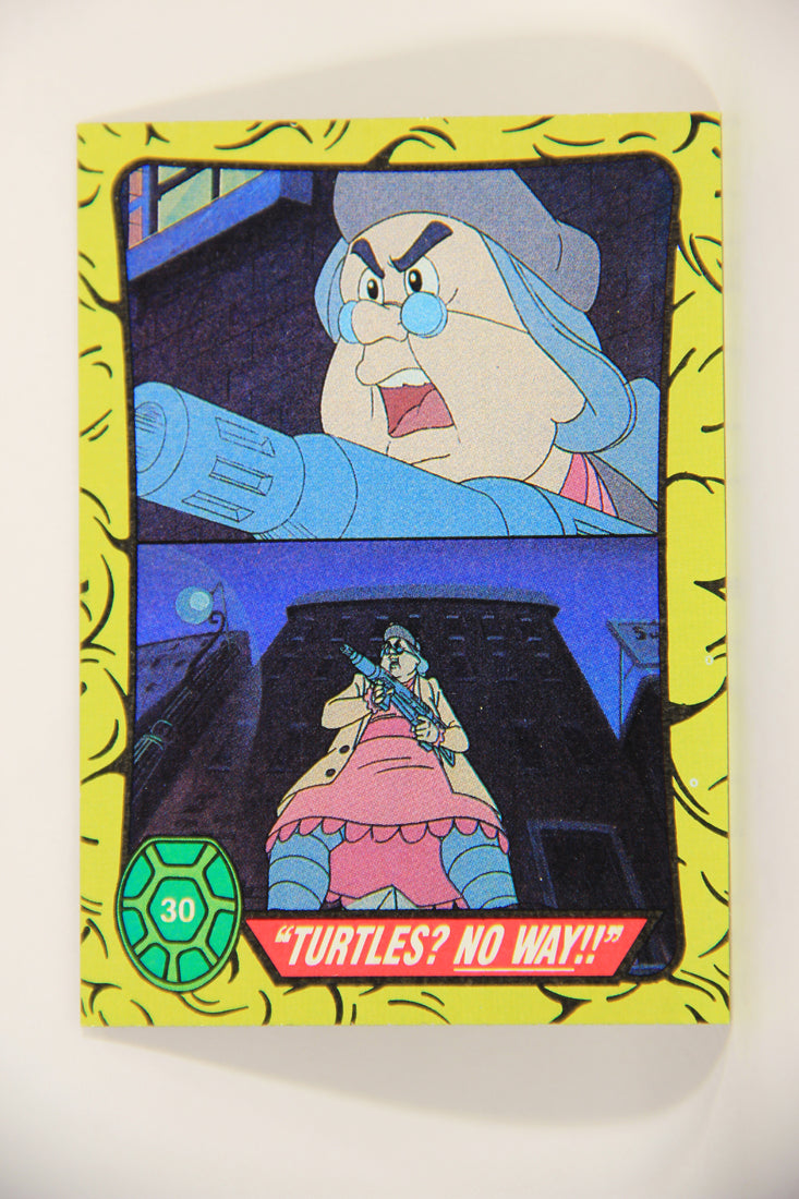 Teenage Mutant Ninja Turtles 1989 Trading Card #30 Turtles No Way ENG L012871
