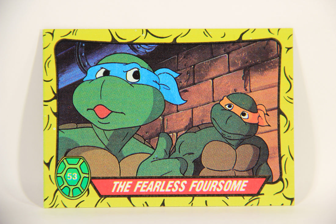 Teenage Mutant Ninja Turtles 1989 Trading Card #53 The Fearless Foursome ENG L012894