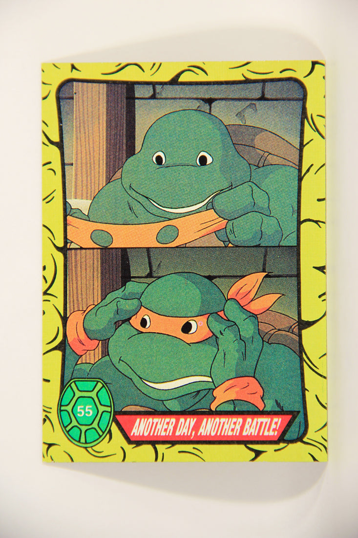 Teenage Mutant Ninja Turtles 1989 Trading Card #55 Another Day Another Battle ENG L012896