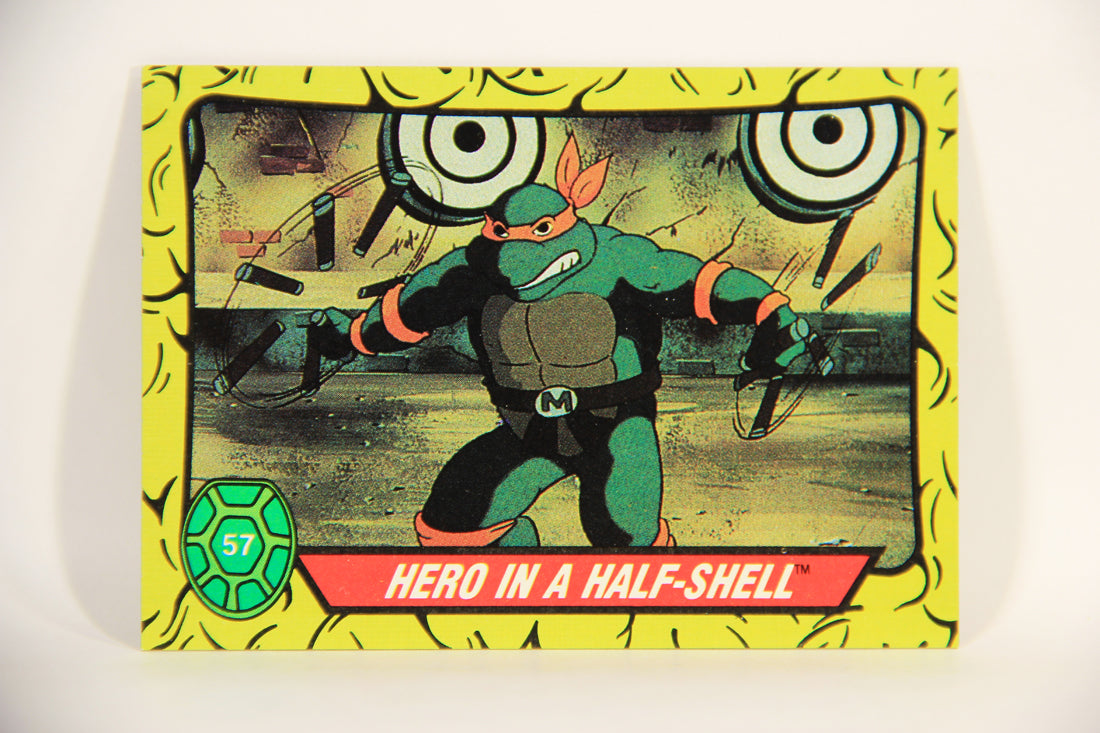 Teenage Mutant Ninja Turtles 1989 Trading Card #57 Hero In A Half-Shell ENG L012898