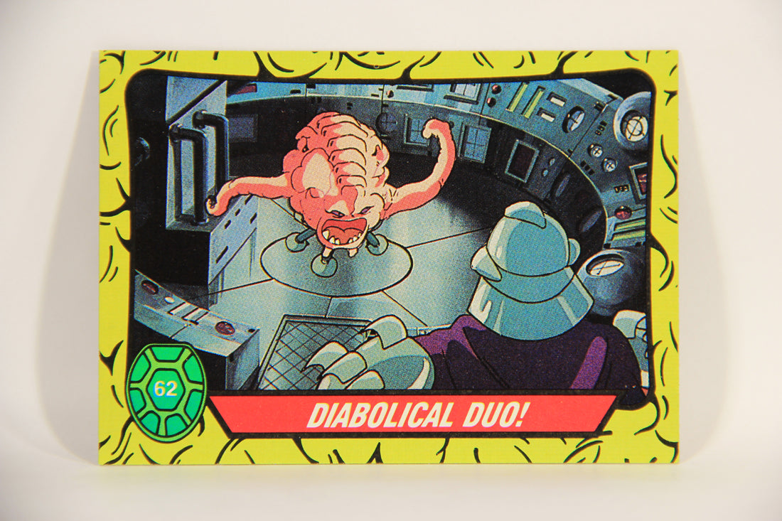 Teenage Mutant Ninja Turtles 1989 Trading Card #62 Diabolical Duo ENG L012903