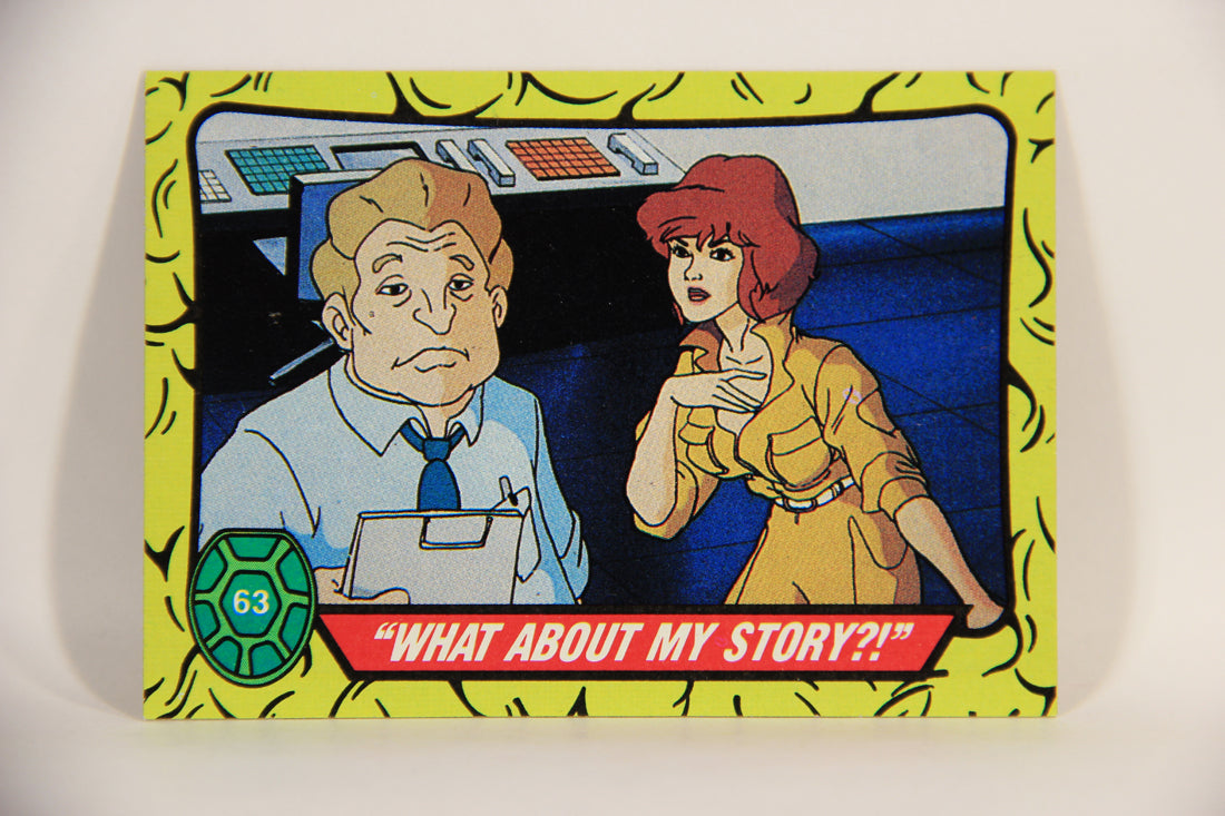 Teenage Mutant Ninja Turtles 1989 Trading Card #63 What About My Story ENG L012904