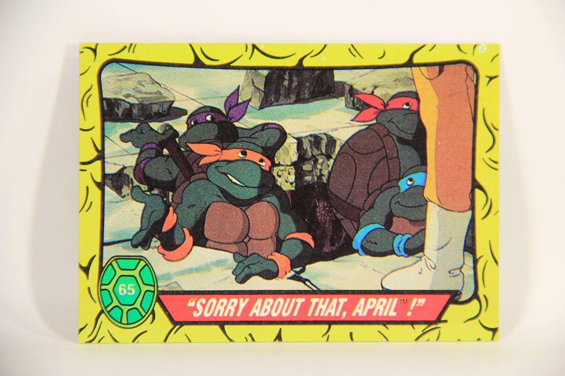 Teenage Mutant Ninja Turtles 1989 Trading Card #65 Sorry About That April ENG L012906