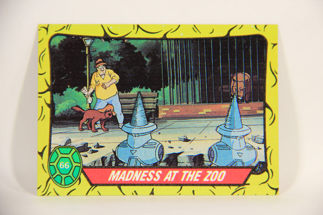 Teenage Mutant Ninja Turtles 1989 Trading Card #66 Madness At The Zoo ENG L012907