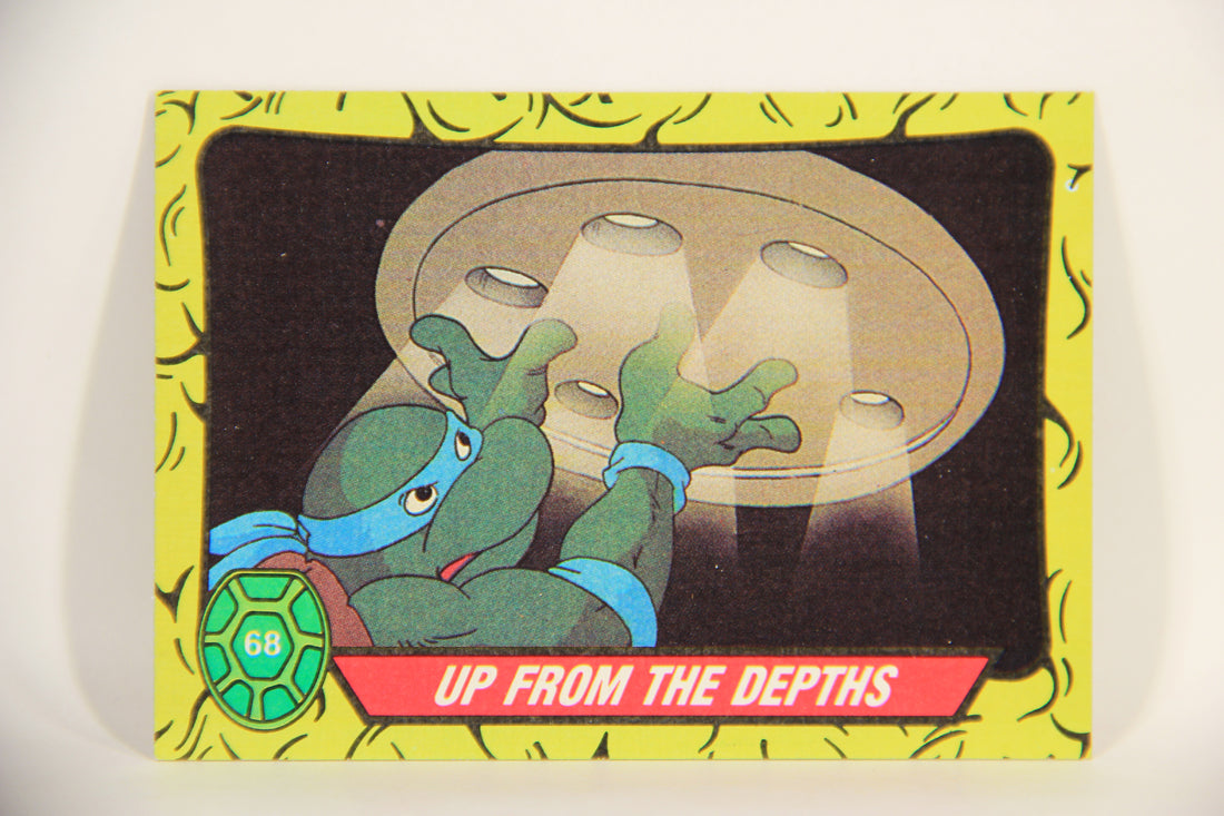 Teenage Mutant Ninja Turtles 1989 Trading Card #68 Up From The Depths ENG L012909
