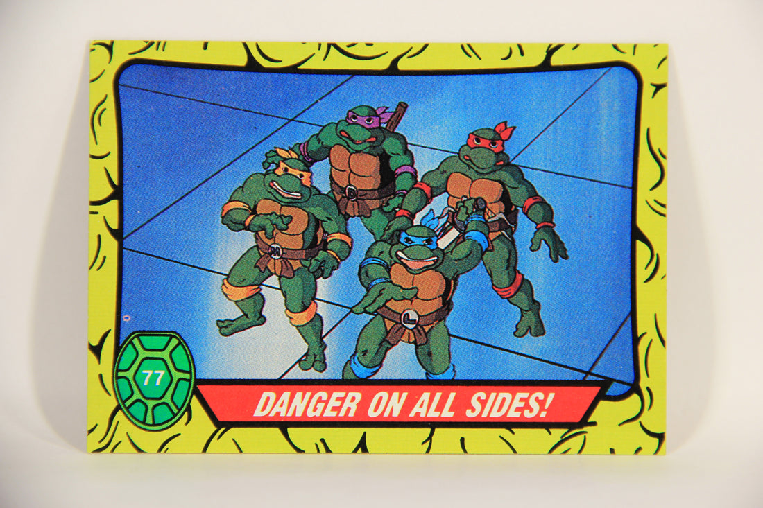 Teenage Mutant Ninja Turtles 1989 Trading Card #77 Danger On All Sides ENG L012918