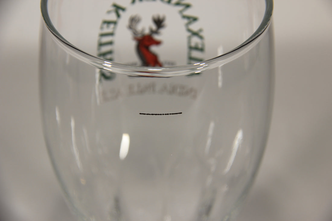 Alexander Keith's India Pale Ale Weizen Beer Glass Canada Nova Scotia Deer Logo L012973