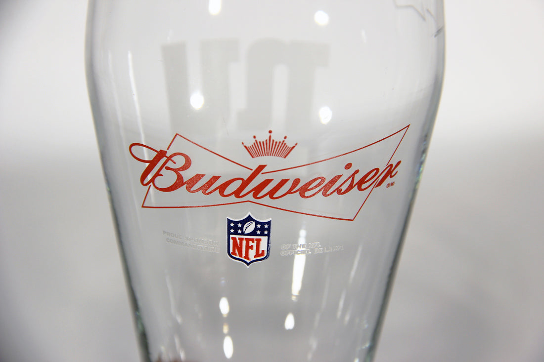 Budweiser Beer Weizen Glass NFL New York Giants USA Special Edition L012991