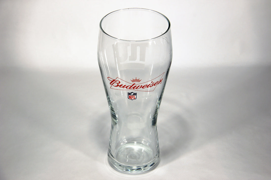 Budweiser Beer Weizen Glass NFL New York Giants USA Special Edition L012991