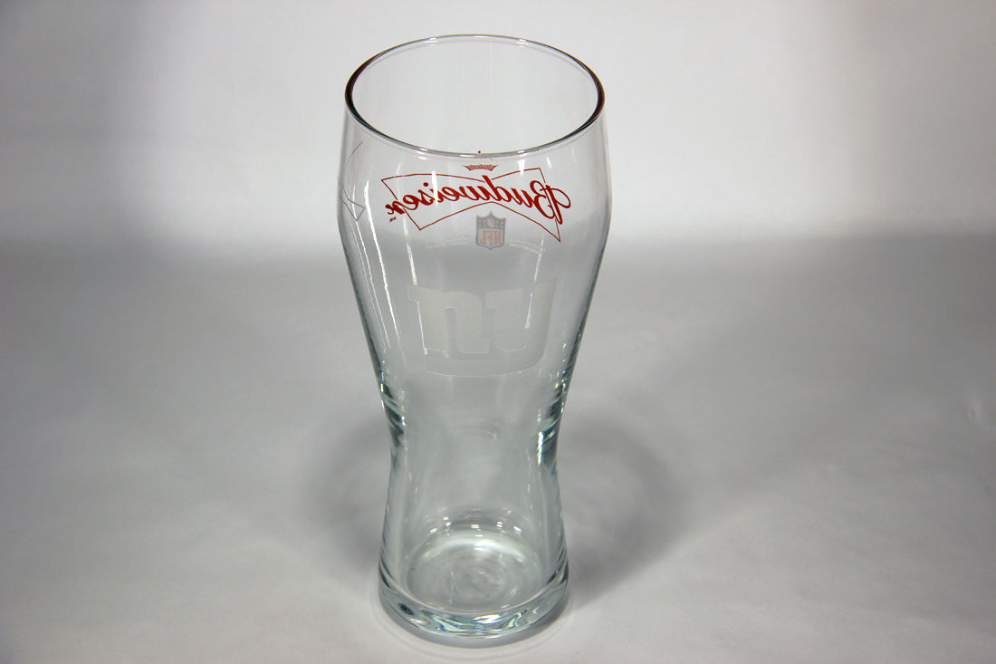 Budweiser Beer Weizen Glass NFL New York Giants USA Special Edition L012991