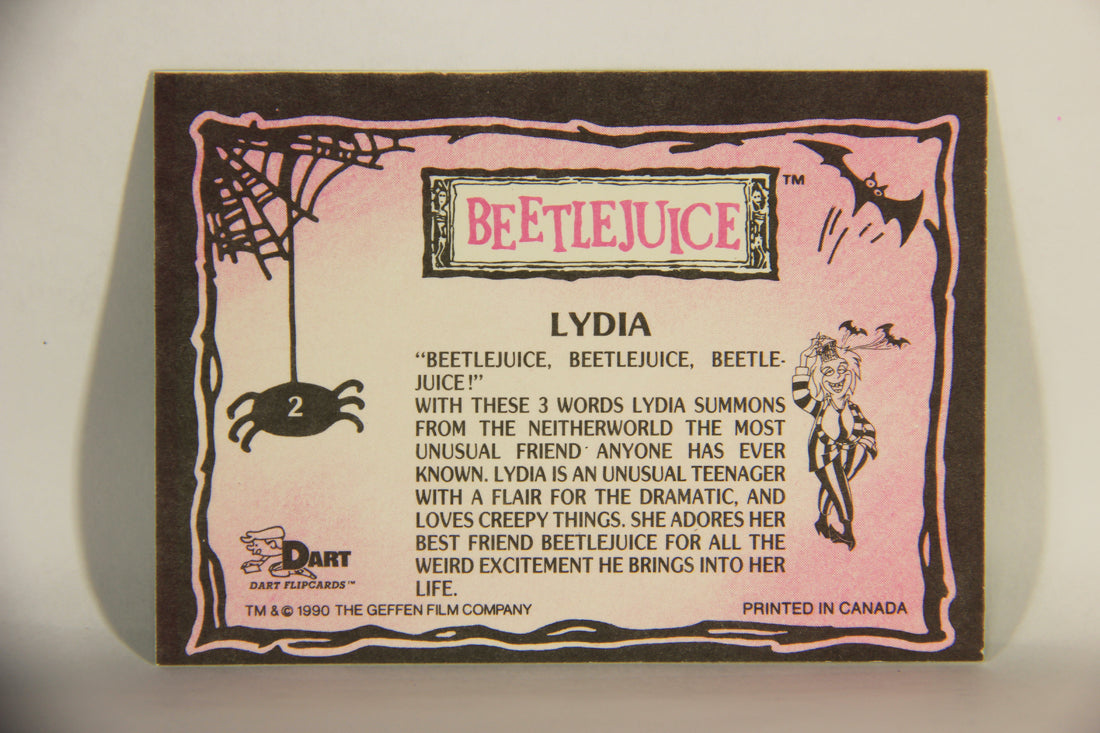 Beetlejuice 1990 Trading Card #2 Lydia ENG L013009