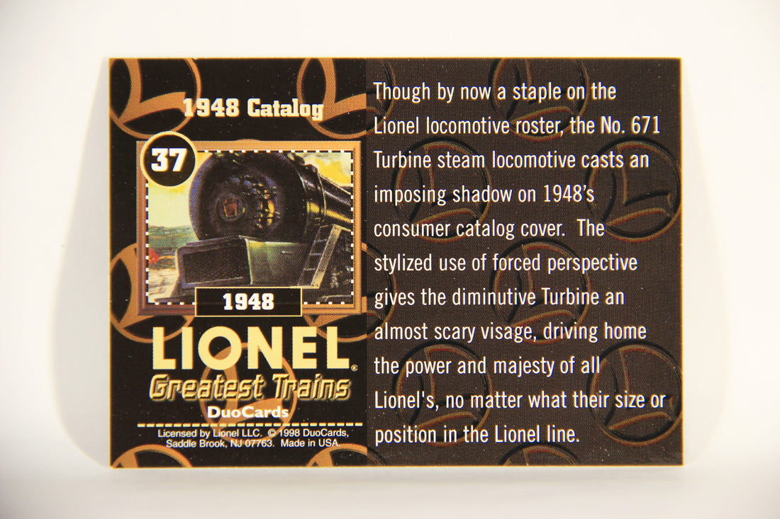 Lionel Greatest Trains 1998 Trading Card #37 - 1948 Catalog ENG L013022
