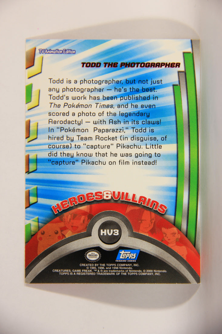 Pokémon Card TV Animation #HV3 Todd Blue Logo 1st Print ENG L013039