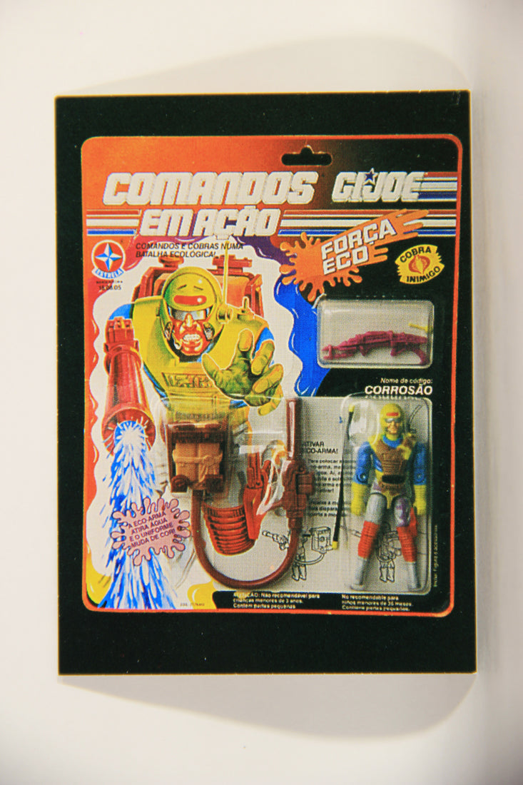 GI Joe 30th Salute 1994 Trading Card NO TOY #48 Brazil - Forca Eco - Corrosao ENG L013060