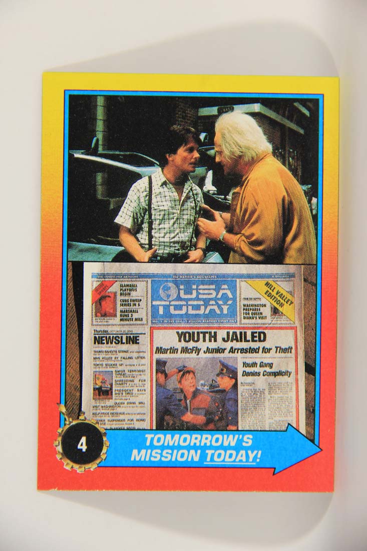 Back To The Future II 1989 Trading Card #4 Tomorrow's Mission Today L013396