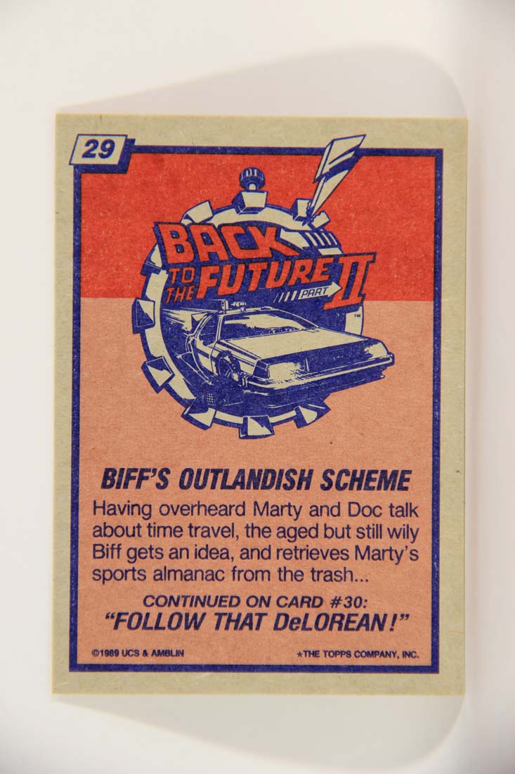 Back To The Future II 1989 Trading Card #29 Biff's Outlandish Scheme L013399