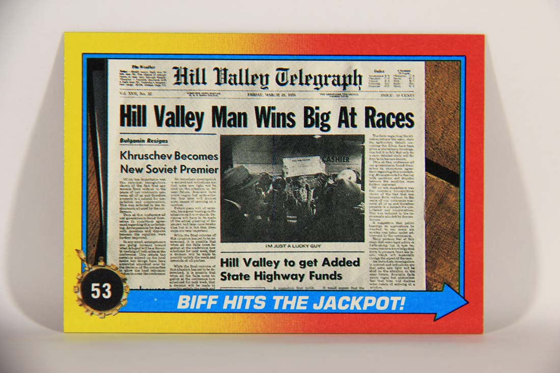 Back To The Future II 1989 Trading Card #53 Biff Hits The Jackpot L013400