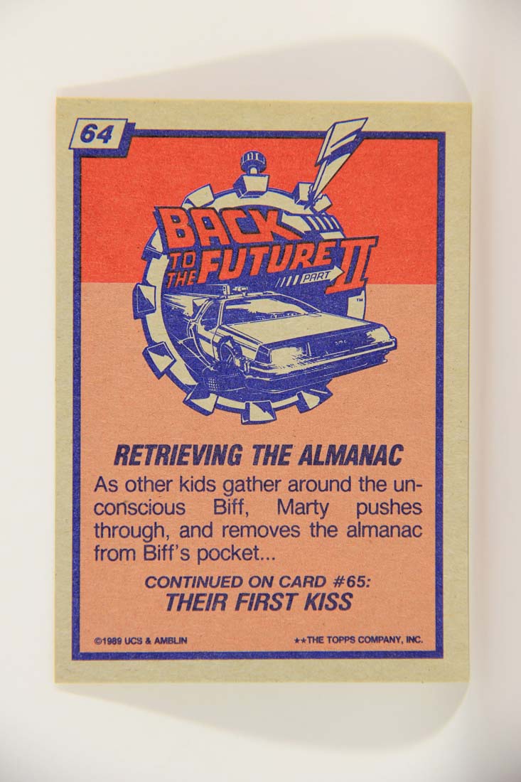 Back To The Future II 1989 Trading Card #64 Retrieving The Almanac L013401