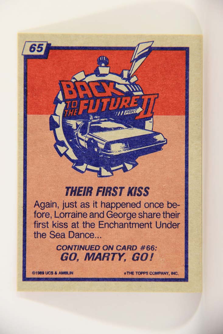 Back To The Future II 1989 Trading Card #65 Their First Kiss L013402