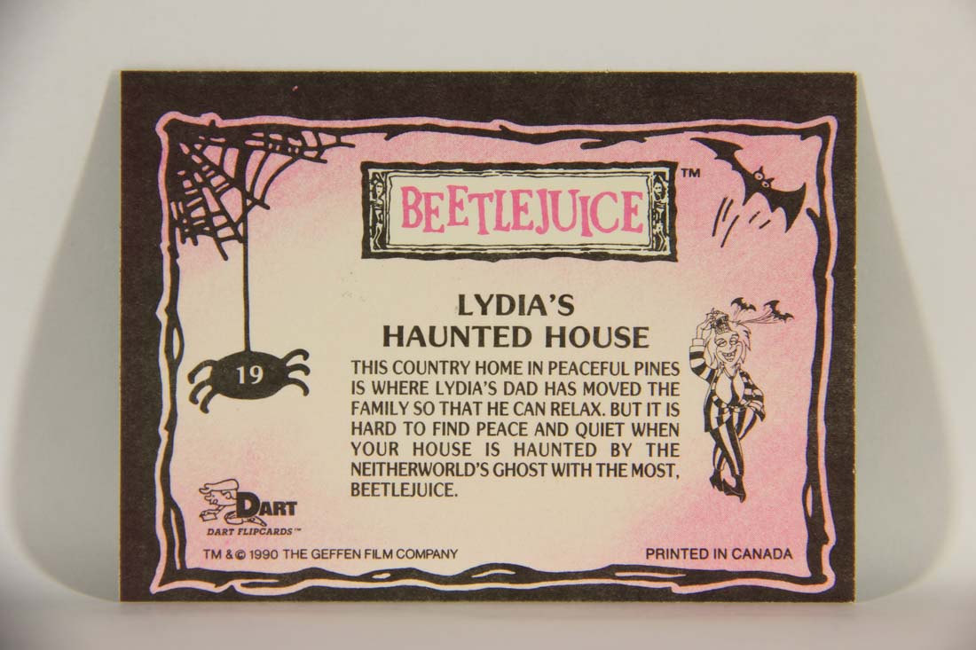 Beetlejuice 1990 Trading Card #19 Lydia's Haunted House ENG L013404