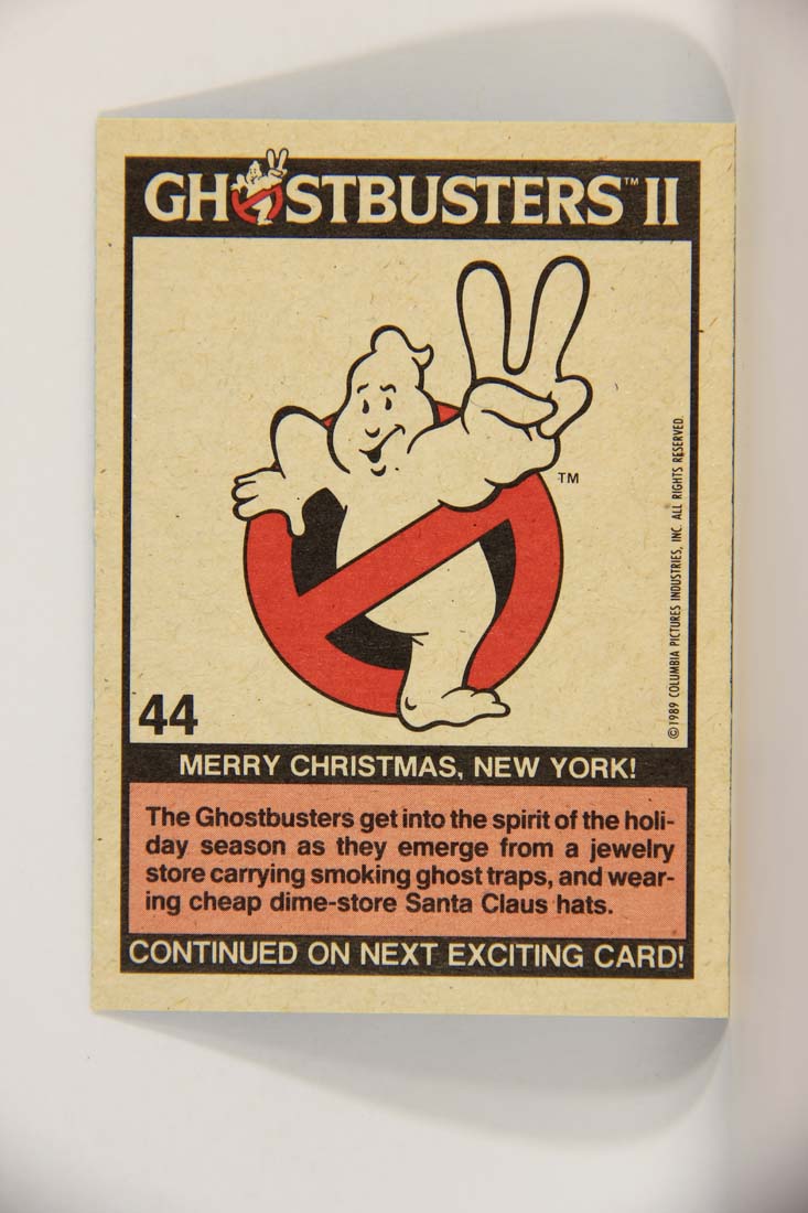 Ghostbusters II 1989 Trading Card #44 Merry Christmas New York L013435