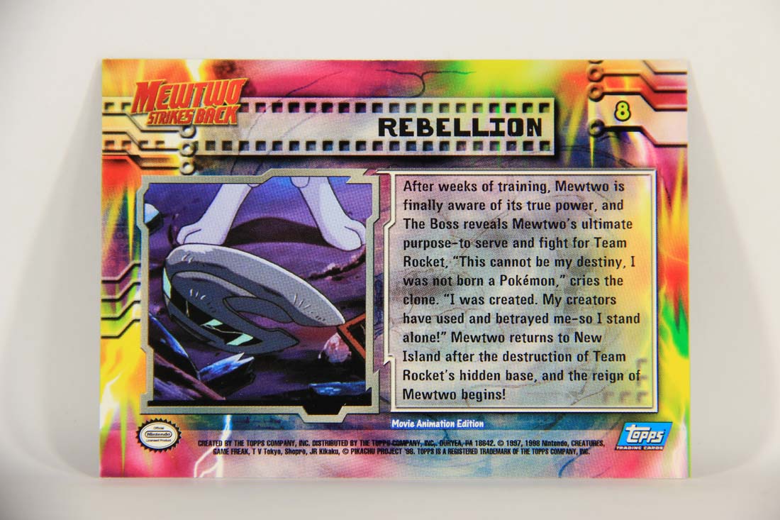 Pokémon Card First Movie #8 Rebellion Blue Logo 1st Print ENG L013456
