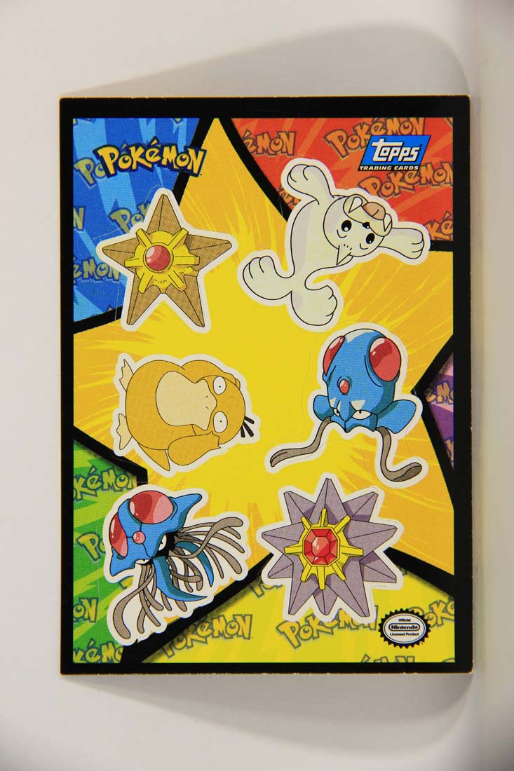 Pokémon Card First Movie Sticker #18 Staryu Seel Psyduck Blue Logo 1st Print ENG L013461