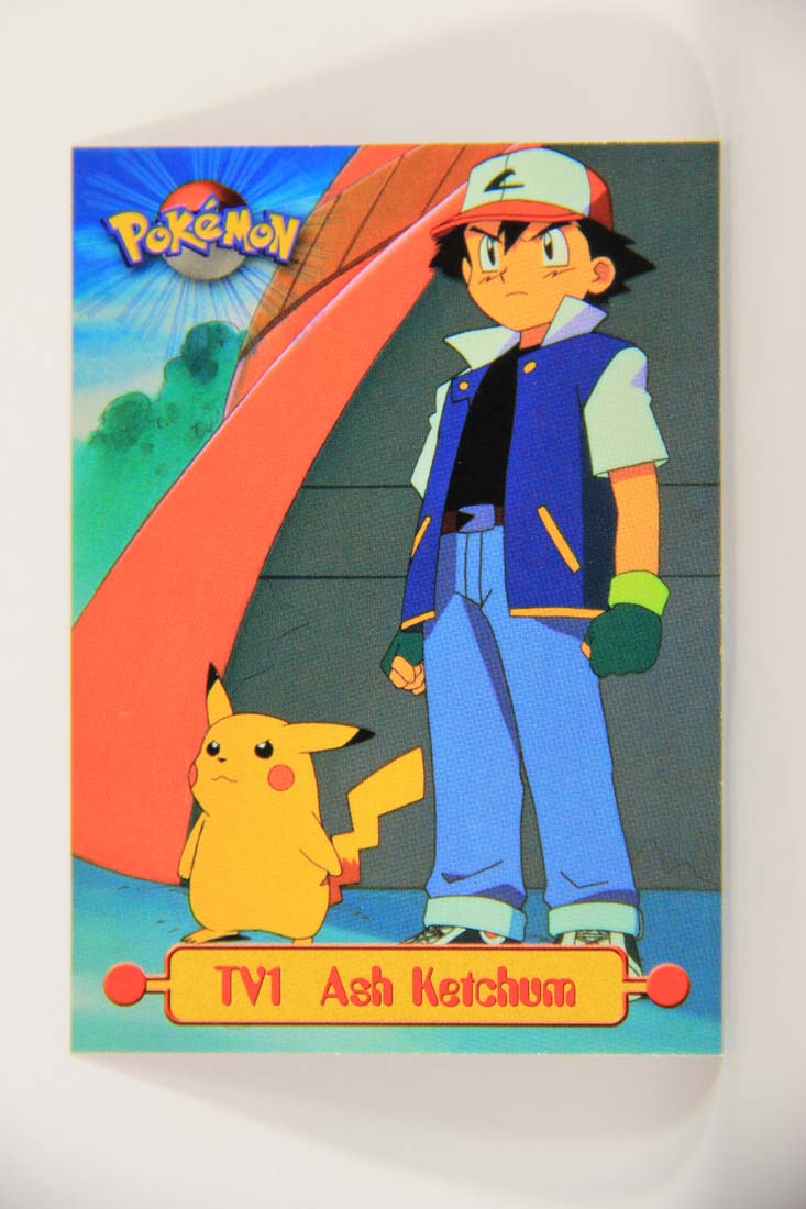 ash ketchum pokemon card Pokémon Card TV Animation #TV1 Ash Ketchum Blue Logo 1st Print ENG L01 – AGS Collectibles