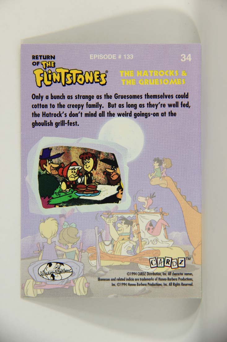 Return Of The Flintstones 1994 Trading Card #34 The Hatrocks Family ENG L013490