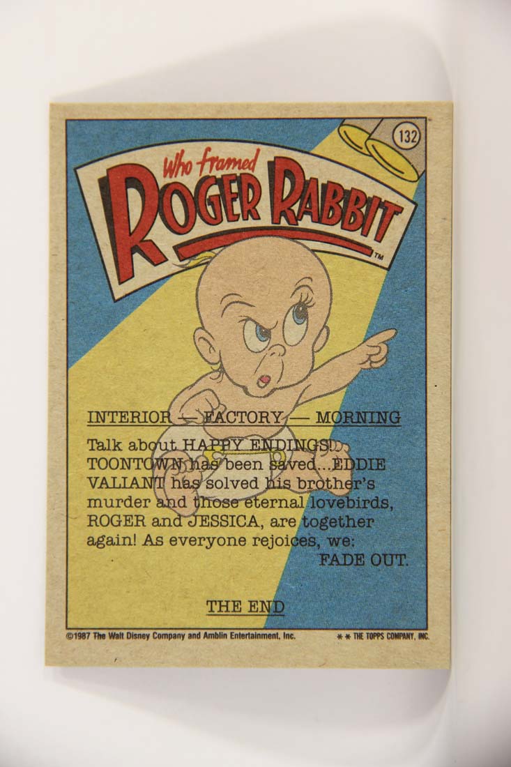 Who Framed Roger Rabbit 1988 Trading Card #132 Made For Each Other ENG Topps L013553
